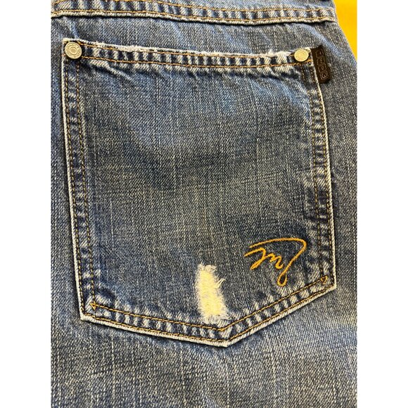 Jordan Two3 Men Distressed Blue Y2K Jeans Size 34 x 34 - Picture 5 of 11